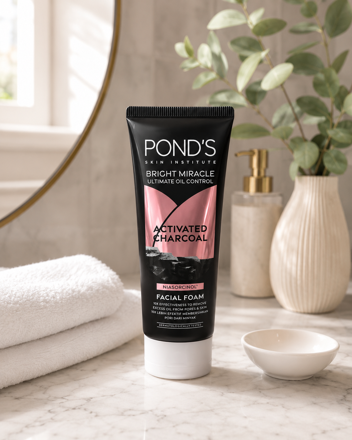 Pond's Bright Miracle Facial Foam – Activated Charcoal