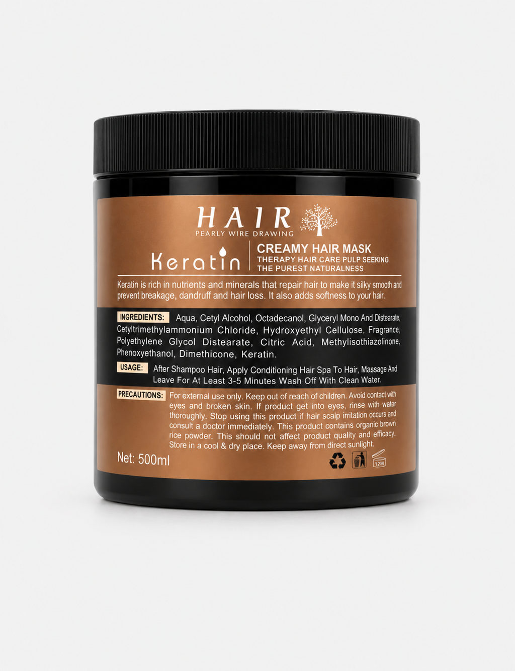 Wellice Keratin Hair Mask – 98% Pure Naturalness