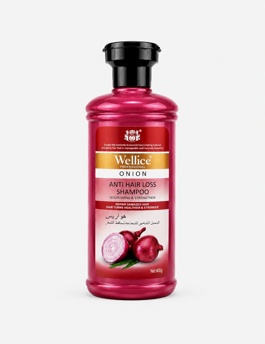 Wellice Onion Shampoo – Anti Hair Loss, 400ml