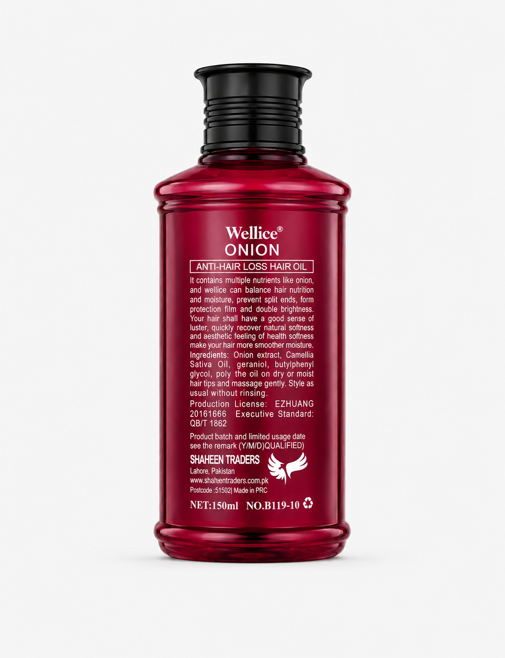 Wellice Onion Hair Oil – Anti Hair Loss, 150ml