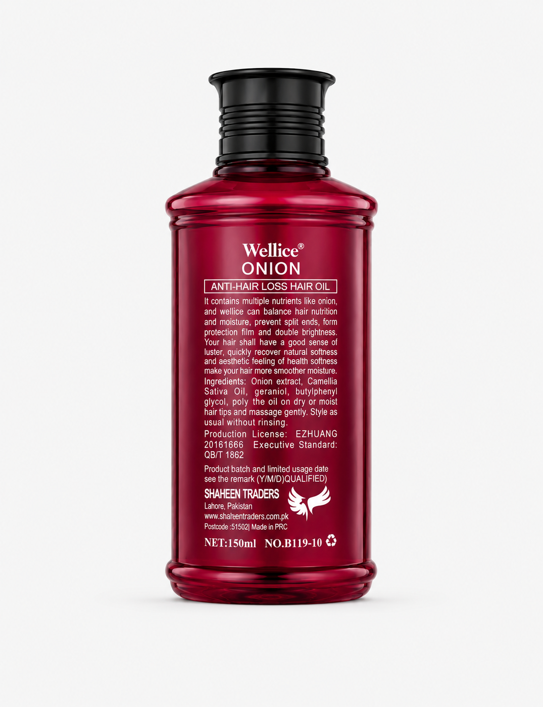 Wellice Onion Hair Oil – Anti Hair Loss, 150ml