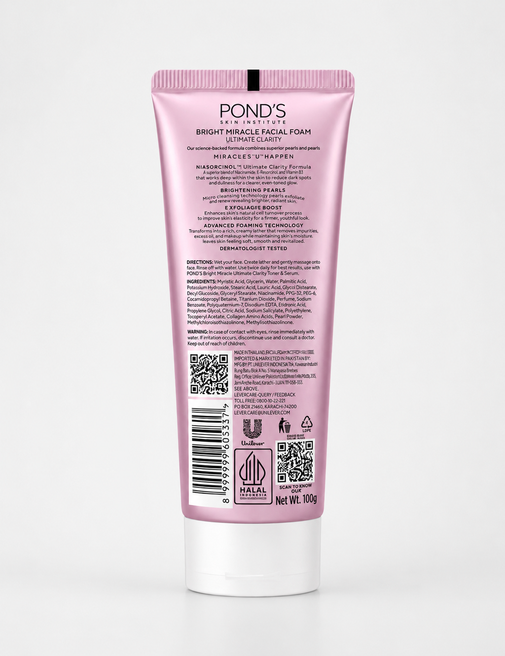 Pond's Bright Miracle Facial Foam – Niasorcinol