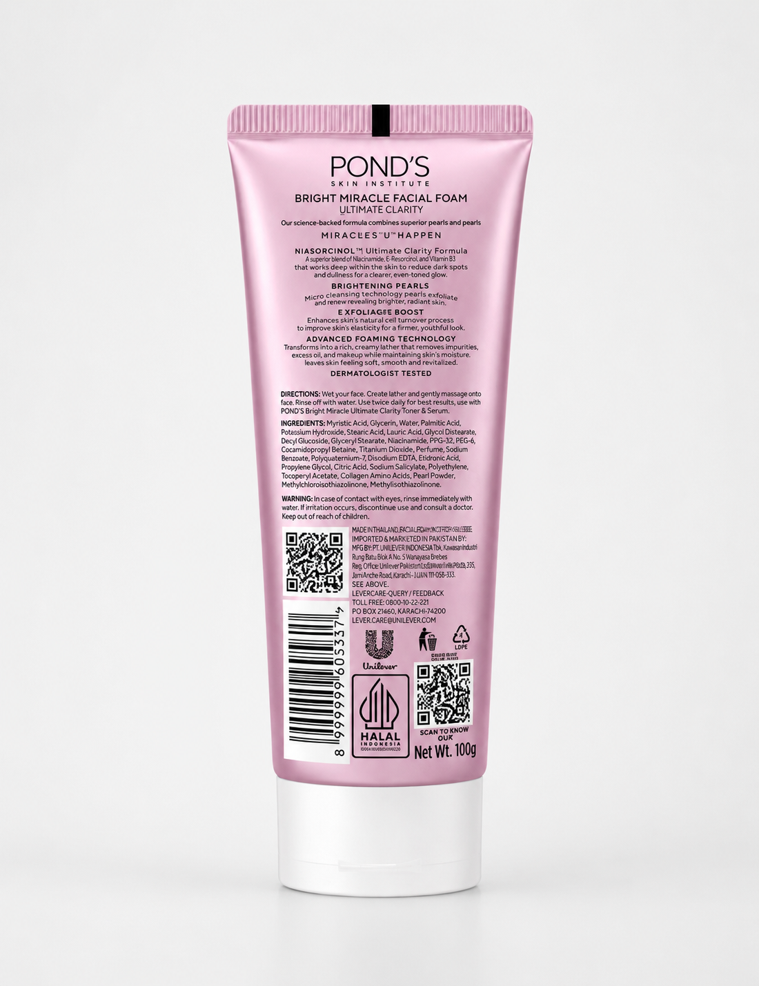Pond's Bright Miracle Facial Foam – Niasorcinol