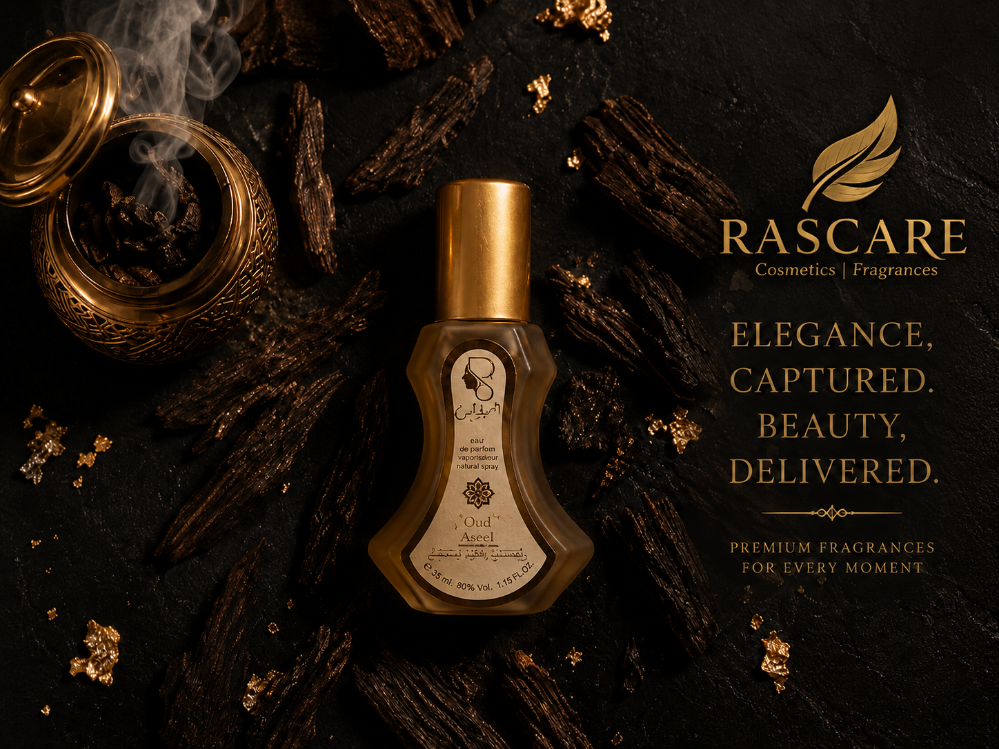 Oud Aseel (عود أصيل) – Natural Spray Eau de Parfum